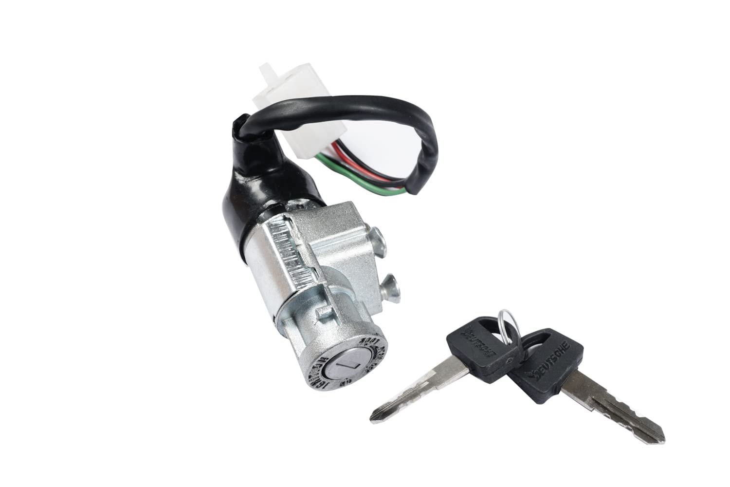 Ignition Switch With Long Keys 4 Pin Coupler For Honda Dio New Model Bs6 | Spark Minda
