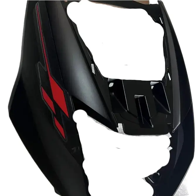 Kl2200405d Tvs Ntorq Panel Front Matte Black Tapeset Matte Black Red Sticker