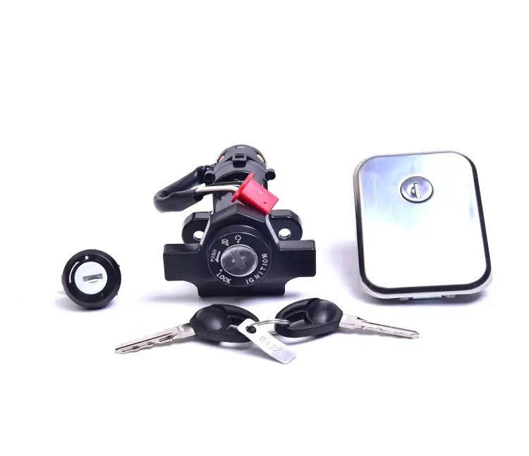 Lock Kit Set Of 3 For Bajaj Ct-100 Self Start Bs4 | Spark Minda