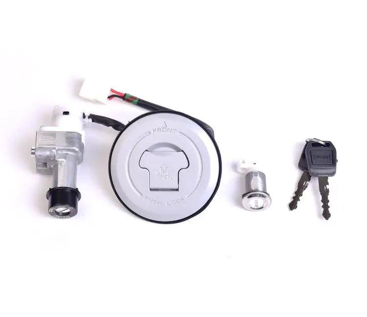 Lock Kit With Fuel Tank Cap For Hero Super Splendor Fi Bs6 | Spark Minda