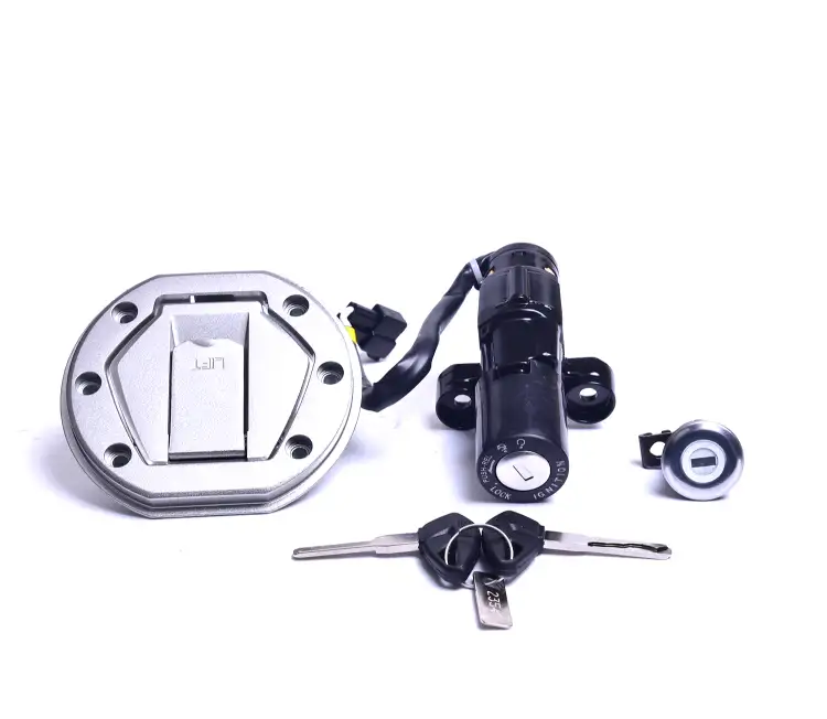 Lock Set With Fuel Tank Cap Set Of 3 For Bajaj Pulsar 200ns | Spark Minda