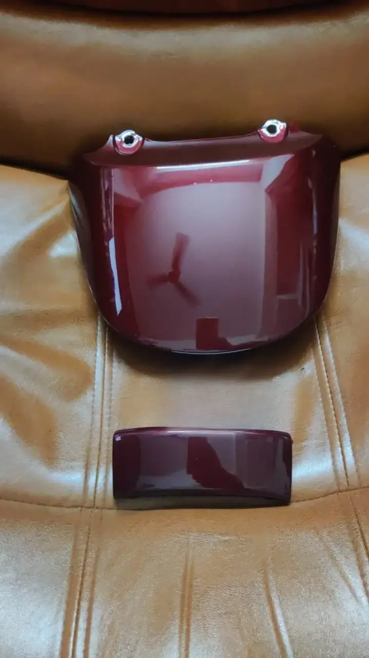 Maroon Tail Light Lower Plate Cowl Plate Honda Aviator