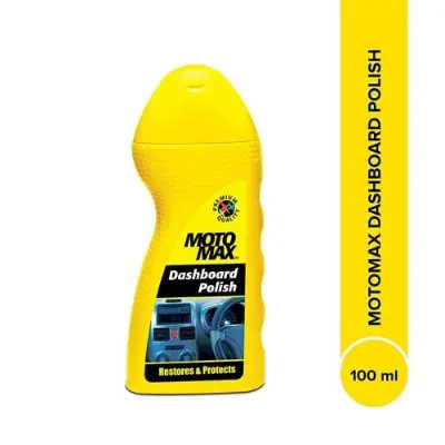Motomax Dashboard Polish 100 Ml | Protects And Shines Interiors Of Cars, Bike, Motorcycle | Instant Shine | Suitable For Fibre, Plastic Surfaces