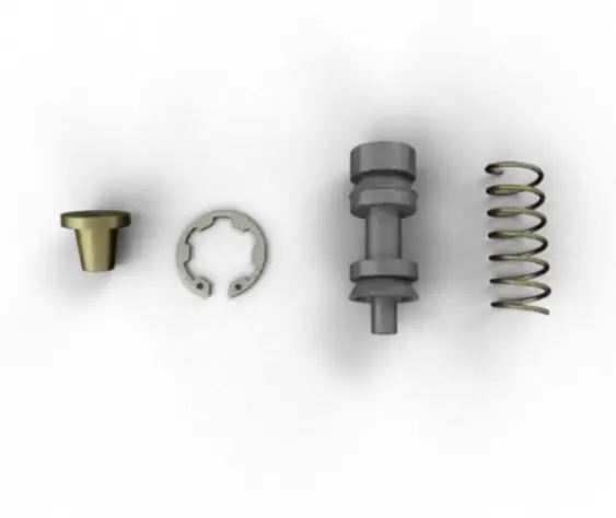 Piston Assembly+spring Retainer Kab00247 Royal Enfield J Reborn (oem),