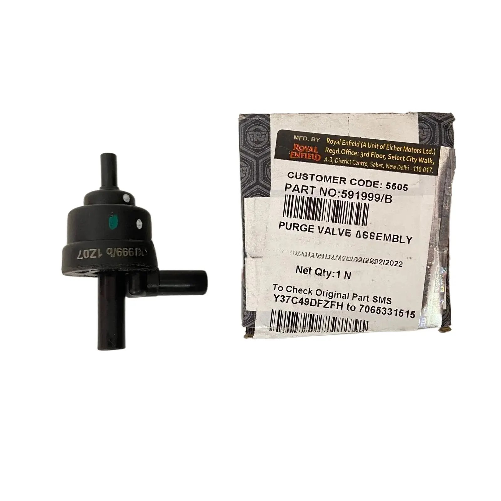 591999 Purge Valve Assembly Classic/standard/thunderbird Uce Models