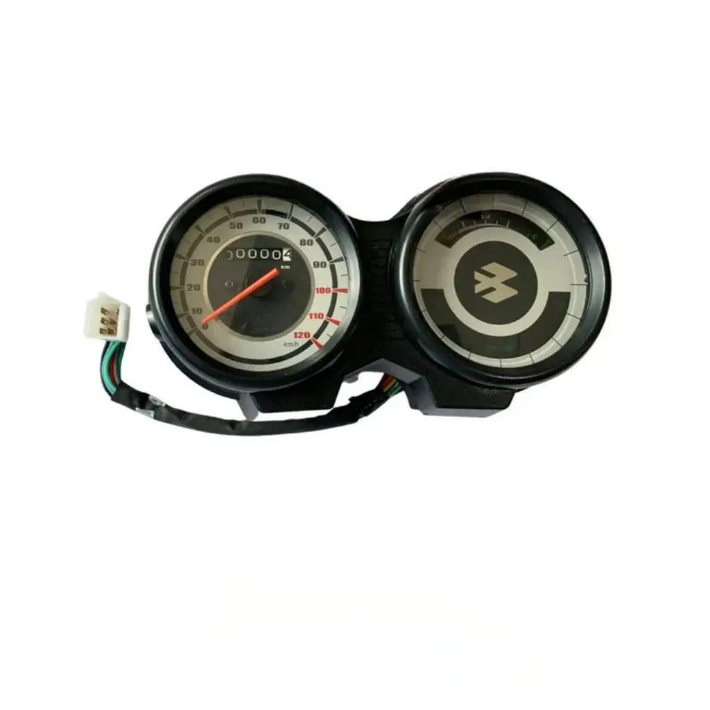 S Analog Speedometer Assembly For Bajaj Platina 100 | 8 Pin White Coupler