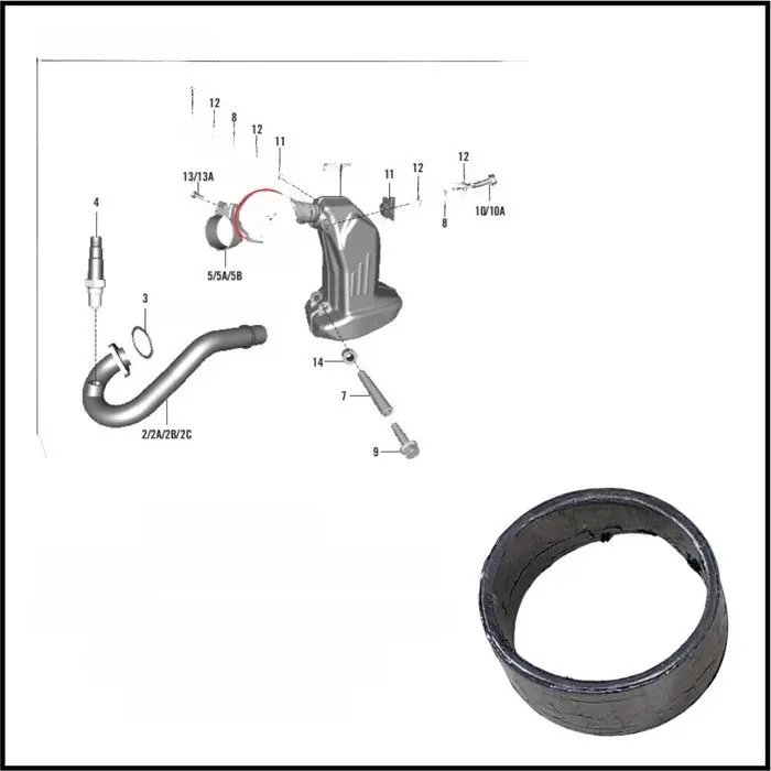 Seal Ring Exhaust Pipe A – (jg591039)