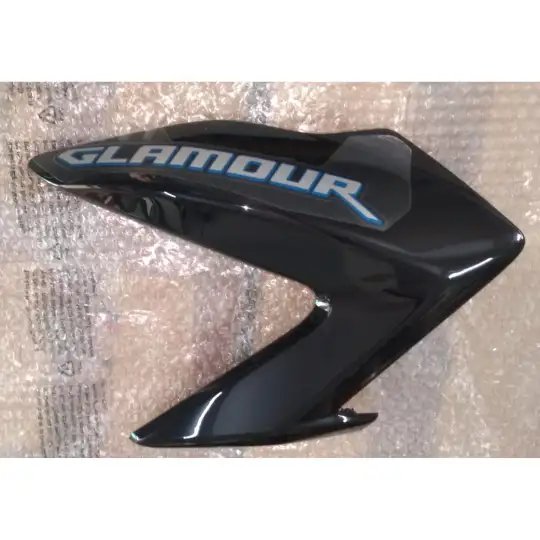 Set Right Fuel Tank Cowl Black Type-2 For Glamour Fi | Hero