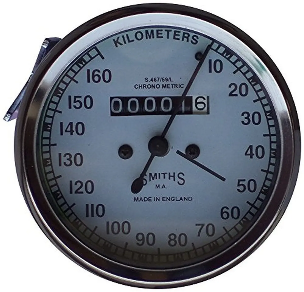 Smith Speedometer For Royal Enfield Motorcycle (white) Miles Per Hour