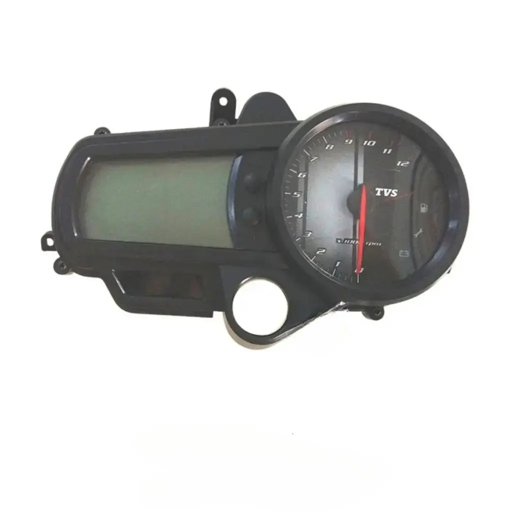 Speedometer Assembly For Tvs Apache Rtr 160 | Rtr 180 (digital Meter) | Black Display
