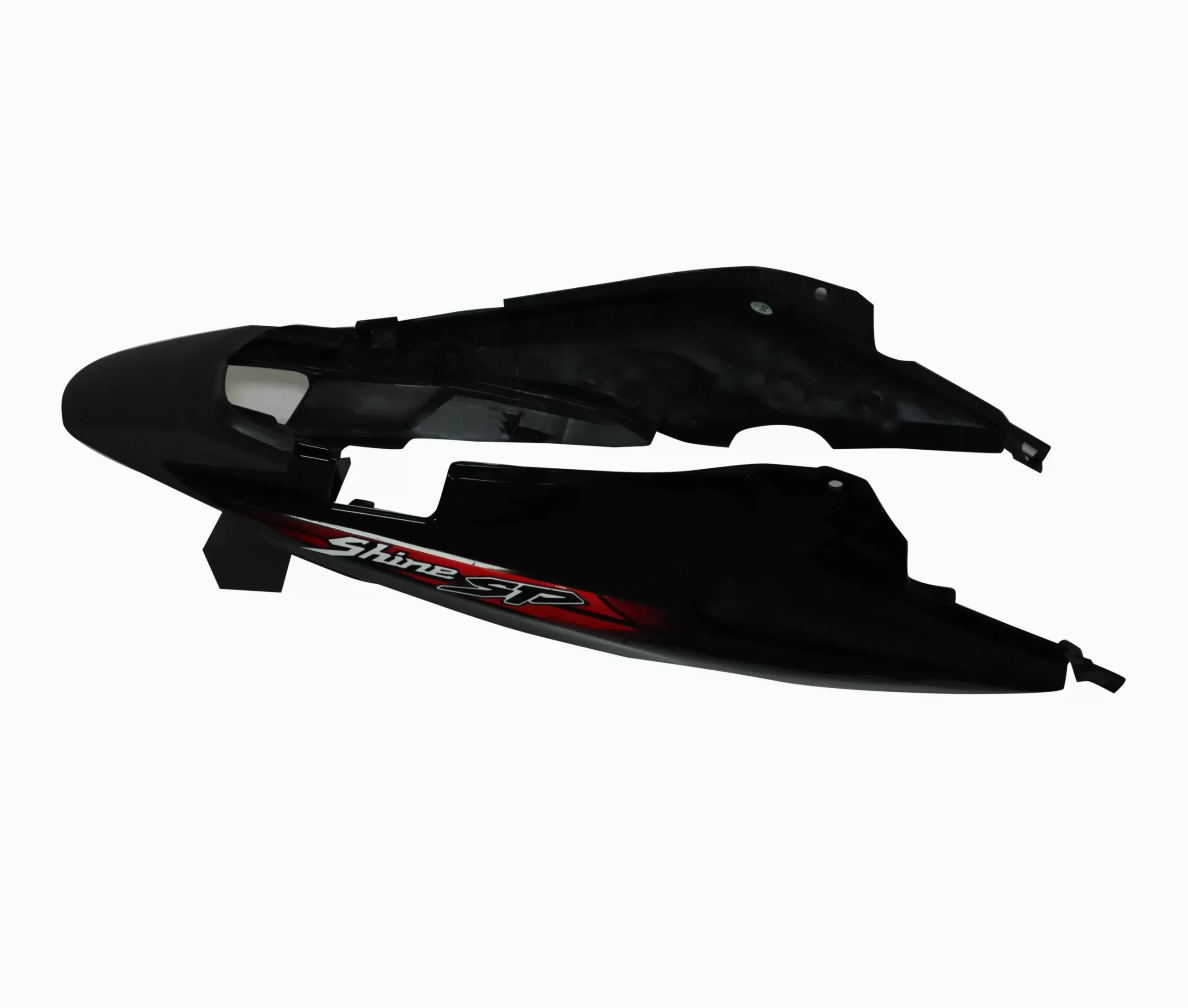 Tail Panel/seat Cowl-honda Shine Sp Type-2 Black (red Stk)