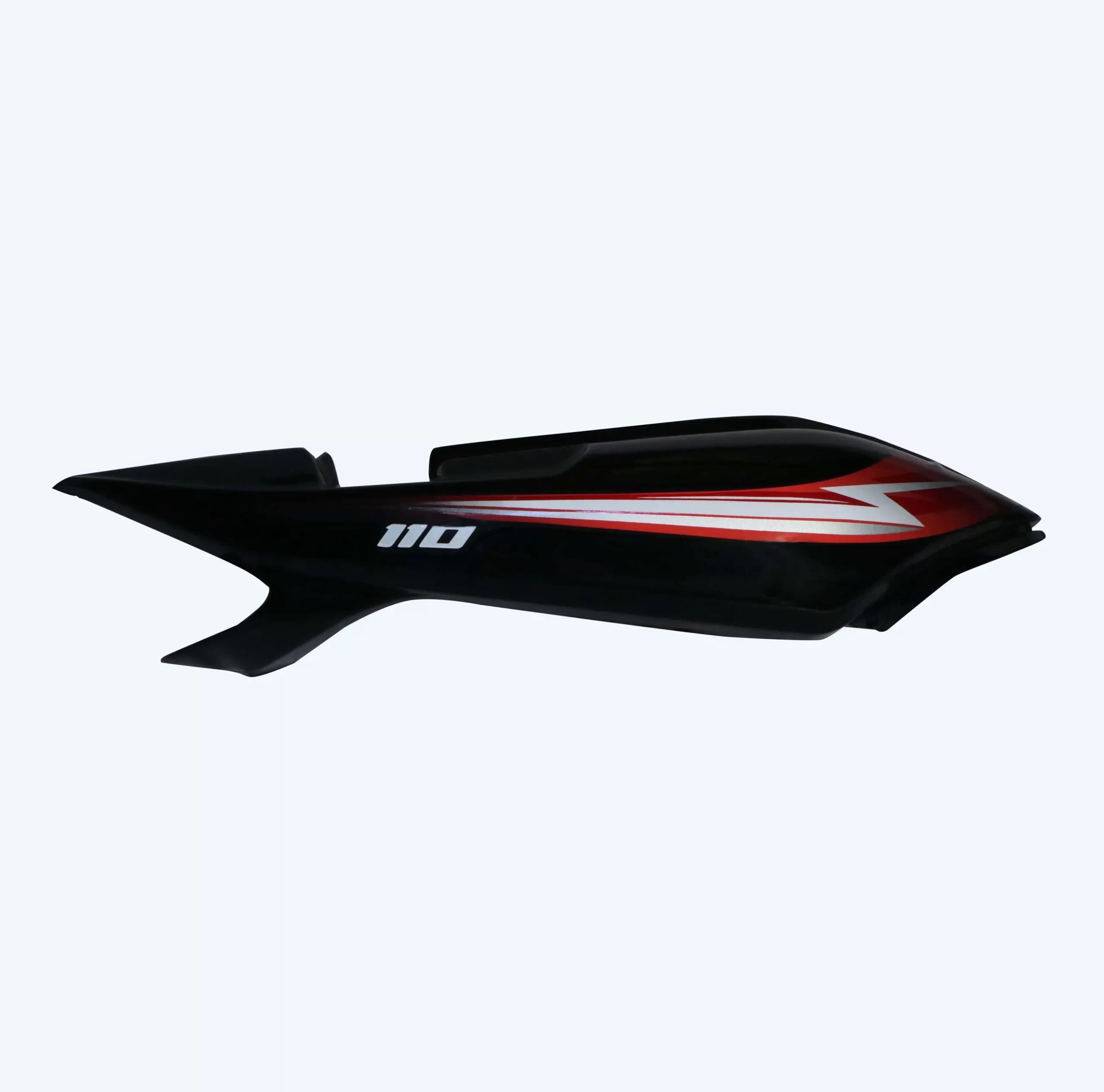 Tail Panel/seat Cowl-tvs Star City Plus Black (red Stk)