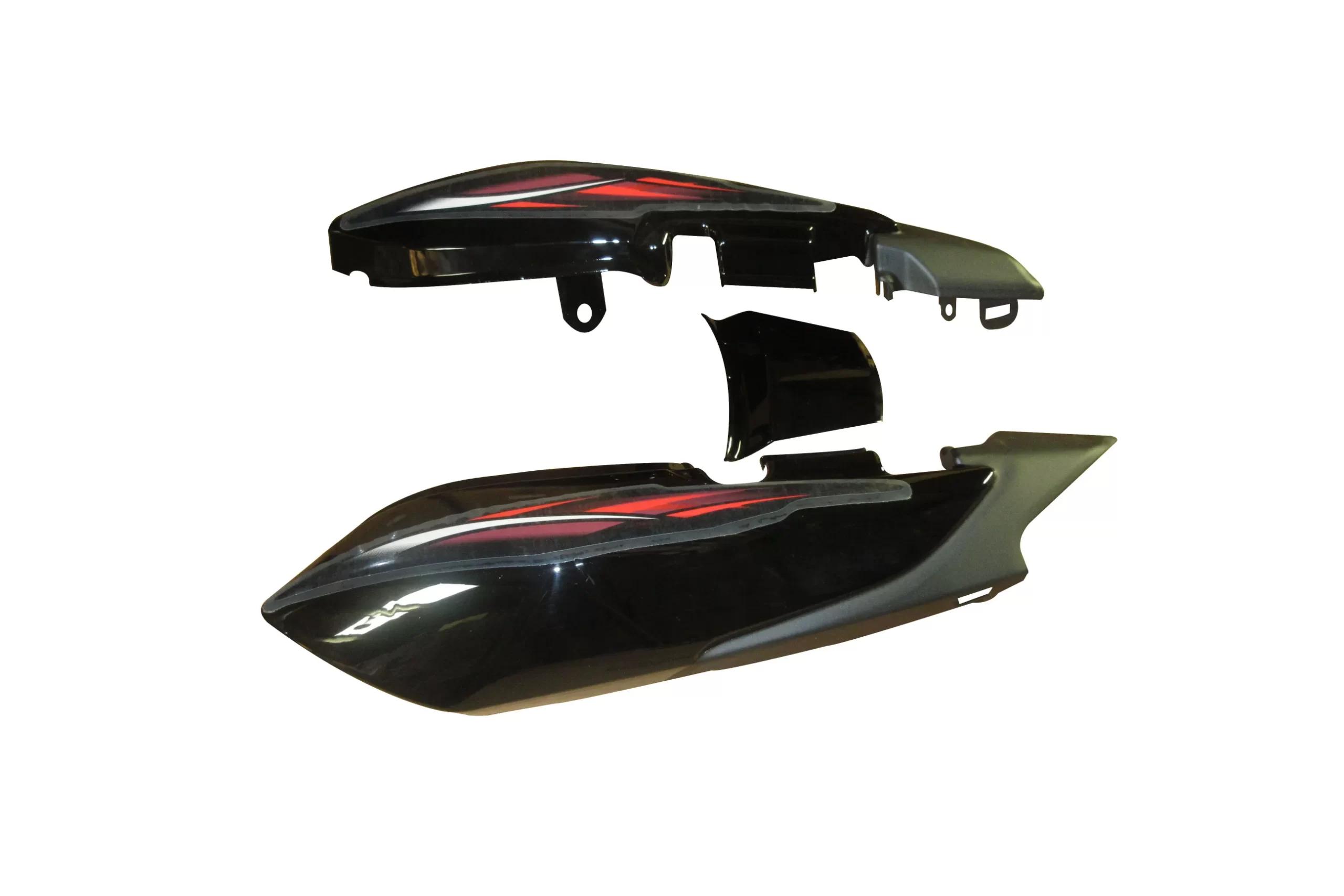 Tail Panel/seat Cowl-tvs Star Cvti 110 N Black (red Stk)