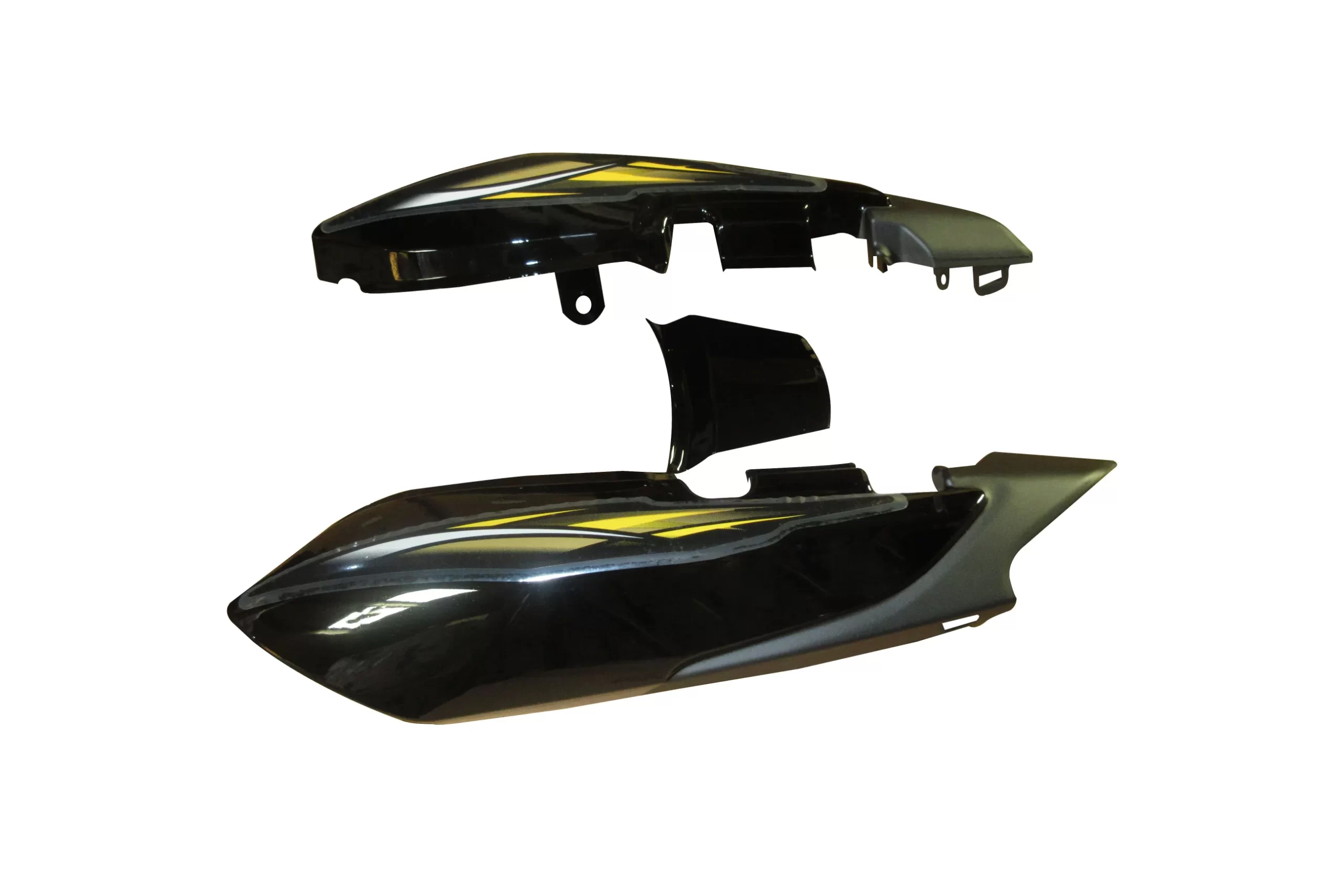 Tail Panel/seat Cowl-tvs Star Cvti 110 N Black (yellow Stk)