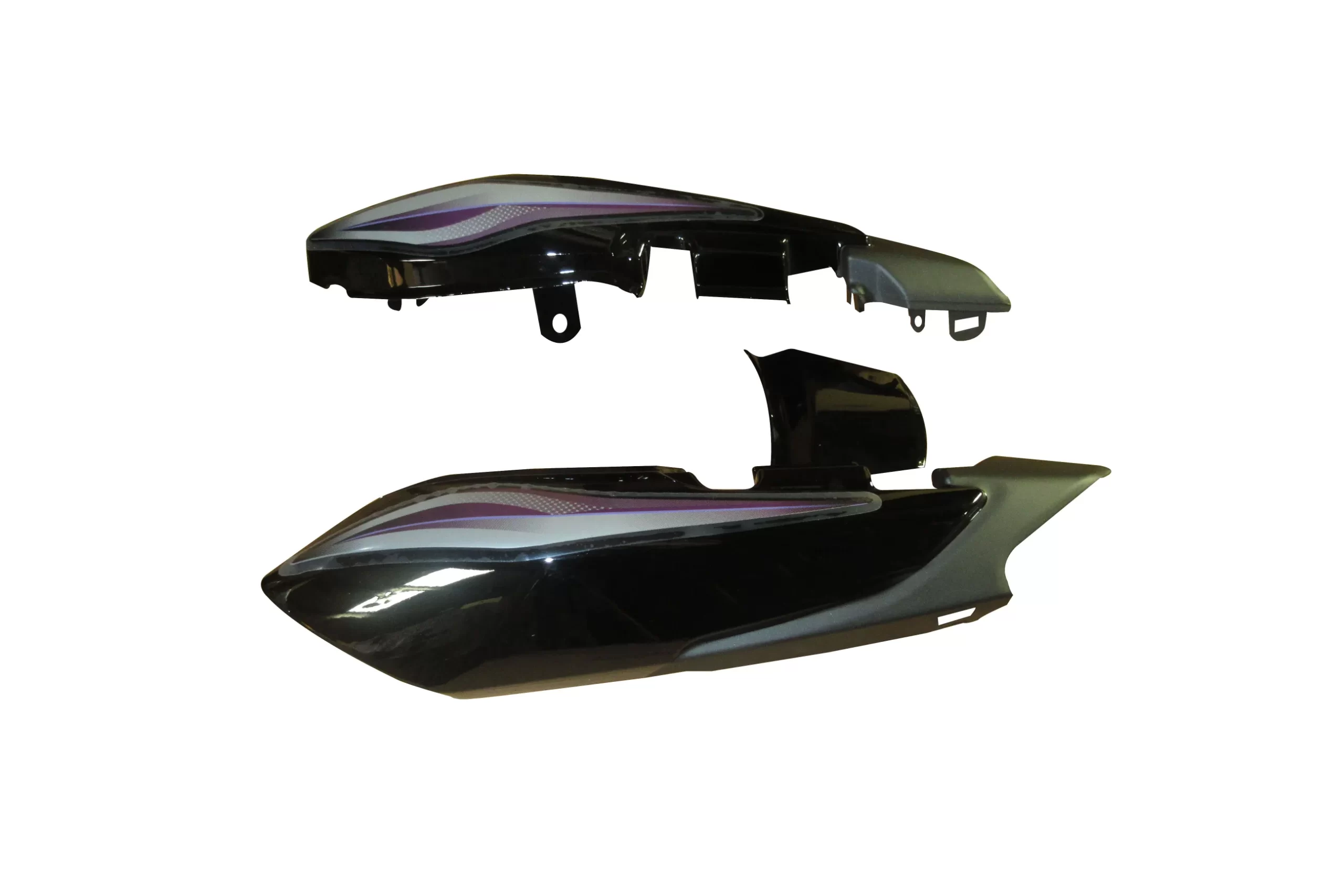 Tail Panel/seat Cowl-tvs Star Cvti 110 O Black (purple Stk)