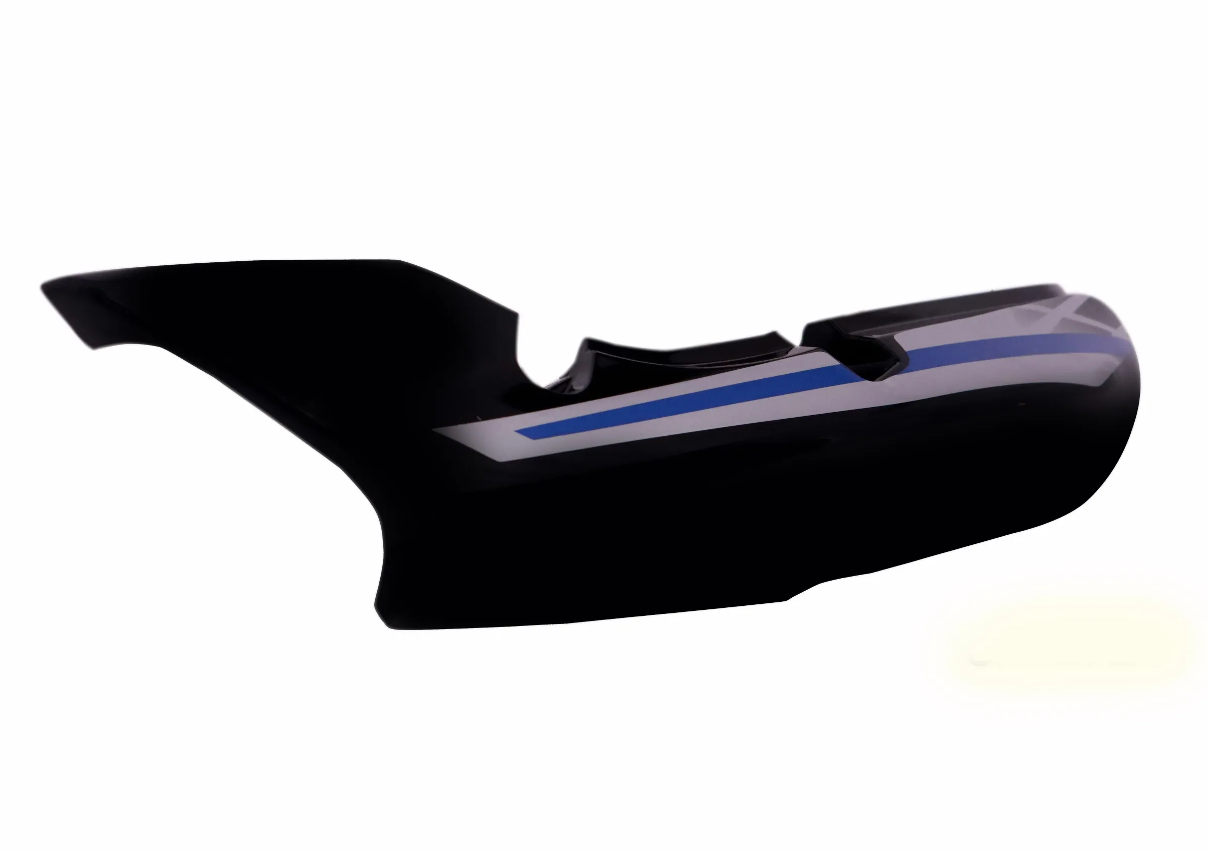 Tail Panel/seat Cowl-tvs Victor Gx Black(blue Stk)