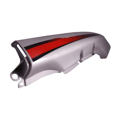 Tail Panels Set Silver (red Stk) Sai Tvs Victor