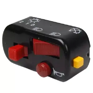Uno Minda Sw-0744a Handle Bar Switch- 12v Black-with Engine Kill – Black Cover, Red Buttons For-bajaj-chetak