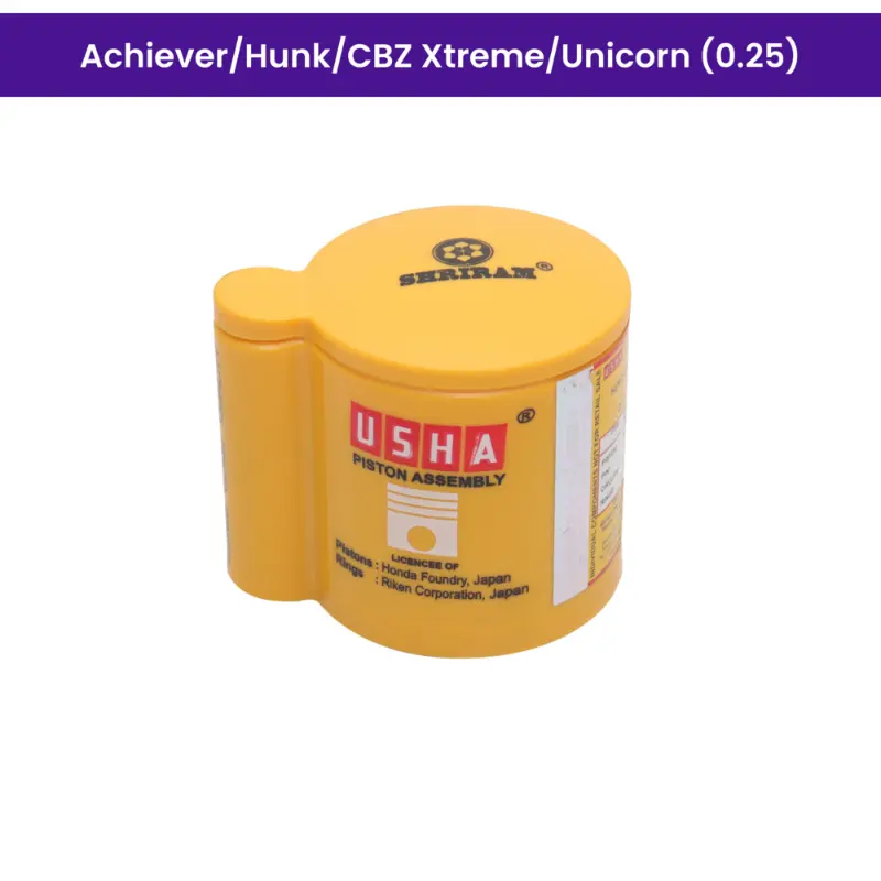 Usha Piston Kit (0.25) For Achiever, Hunk, Cbz Xtreme, Unicorn