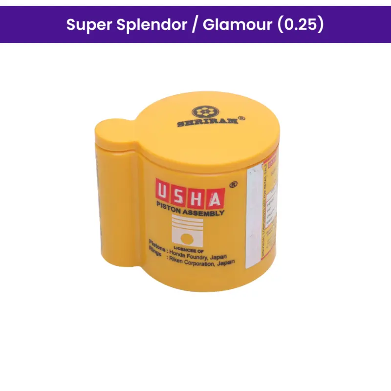 Usha Piston Kit (0.25) For Super Splendor, Glamour