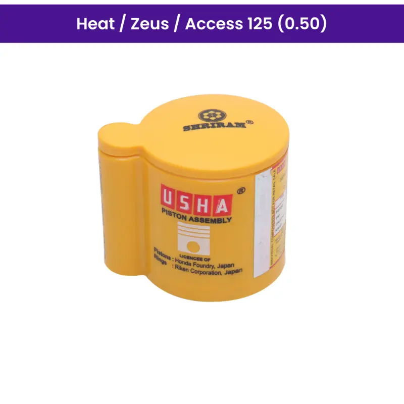 Usha Piston Kit (0.50) For Heat, Zeus, Access 125
