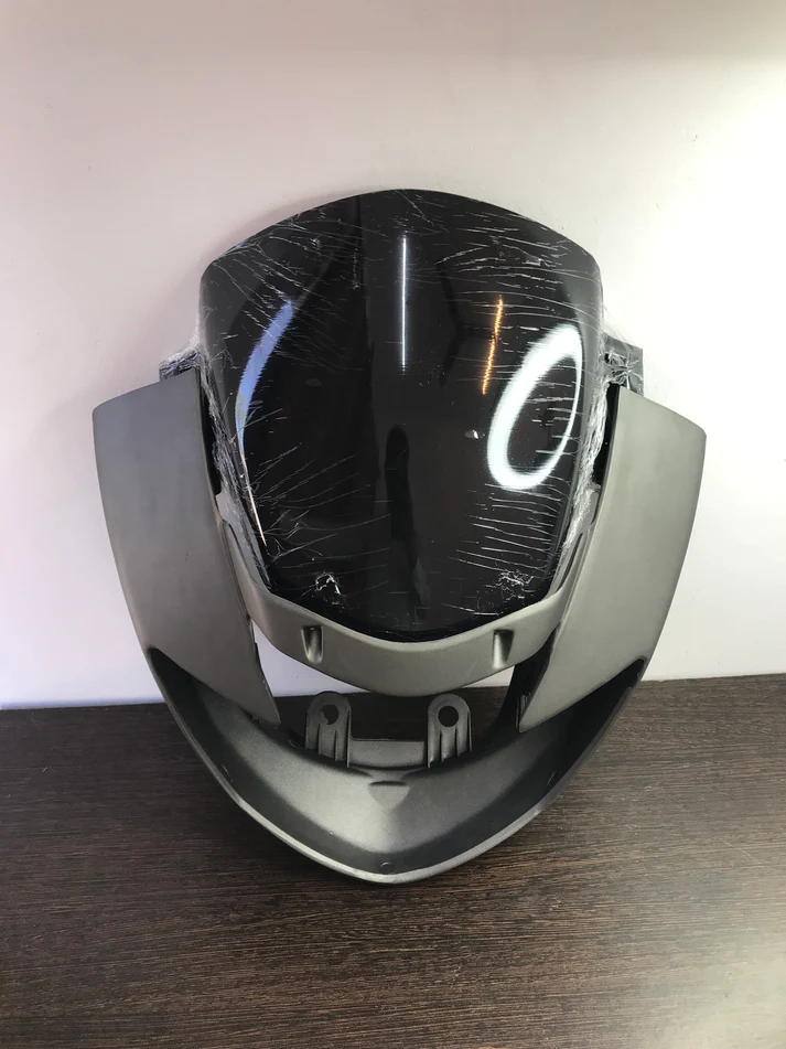 Visor For Tvs Apache Rtr 169 180 Titanium Grey Colour Sai Product