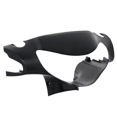 Visor Standard Black Scooty